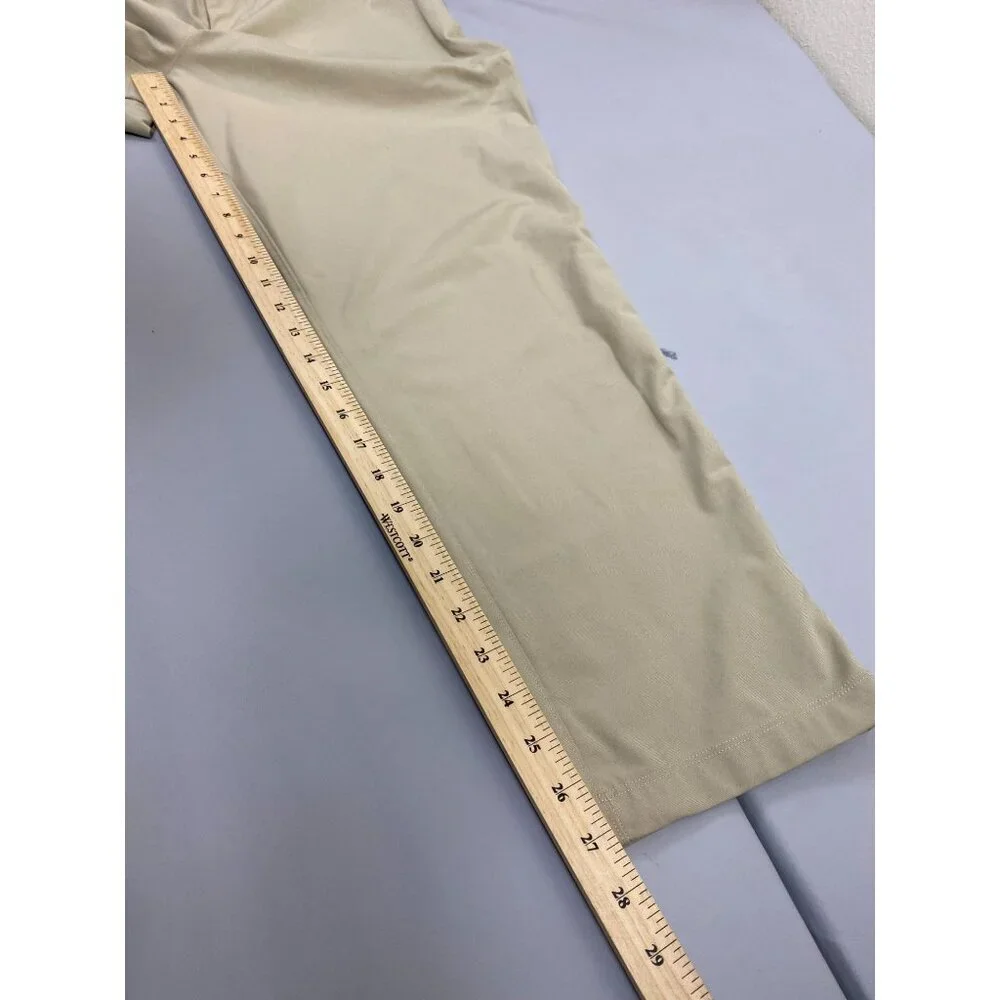 Lululemon ABC Classic Fit Trouser Pants Men size 34 Tan Brown Chino Performance